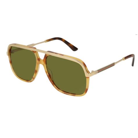 gucci - gg0200s man sungl - havana & gold|Sunglass Hut at Macy's.